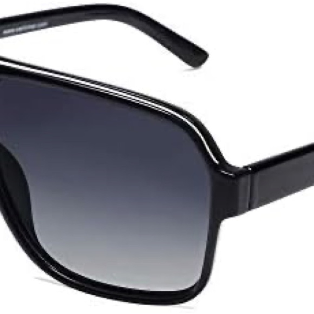 SUNGLASSES black white stripe mens or womens - Picture 2 of 8
